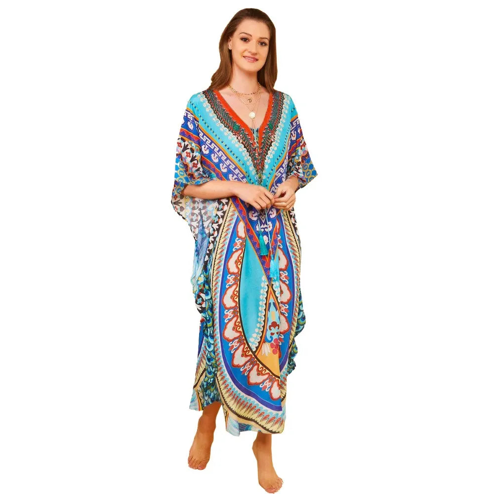 Plus Size Bohoemian Kimono Cover Ups