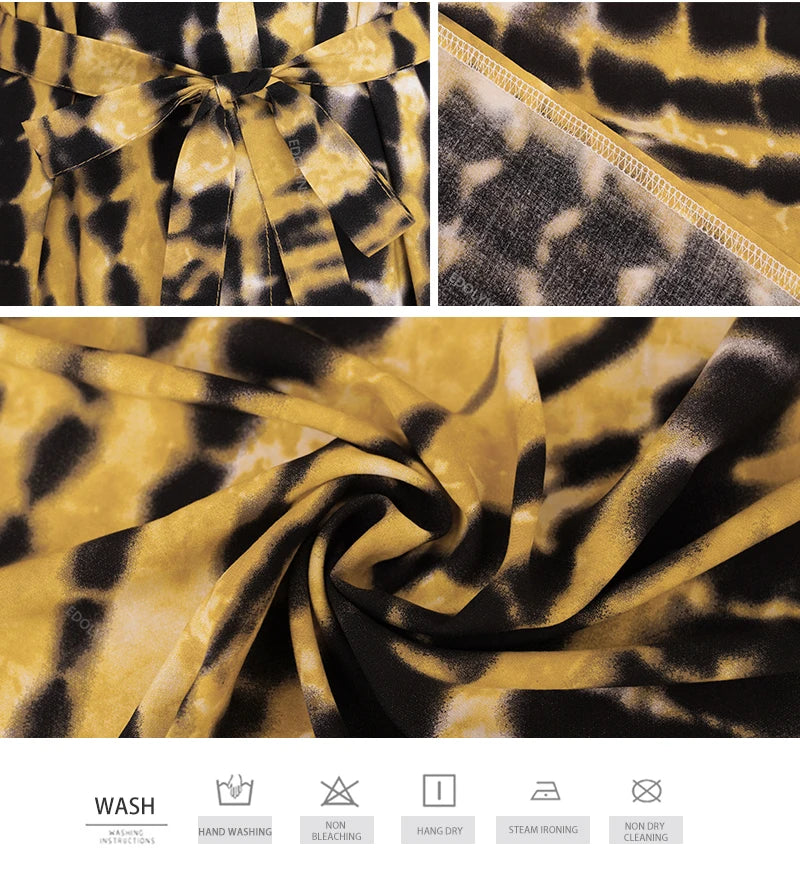 Plus Size Tie dye Striped Cover-ups