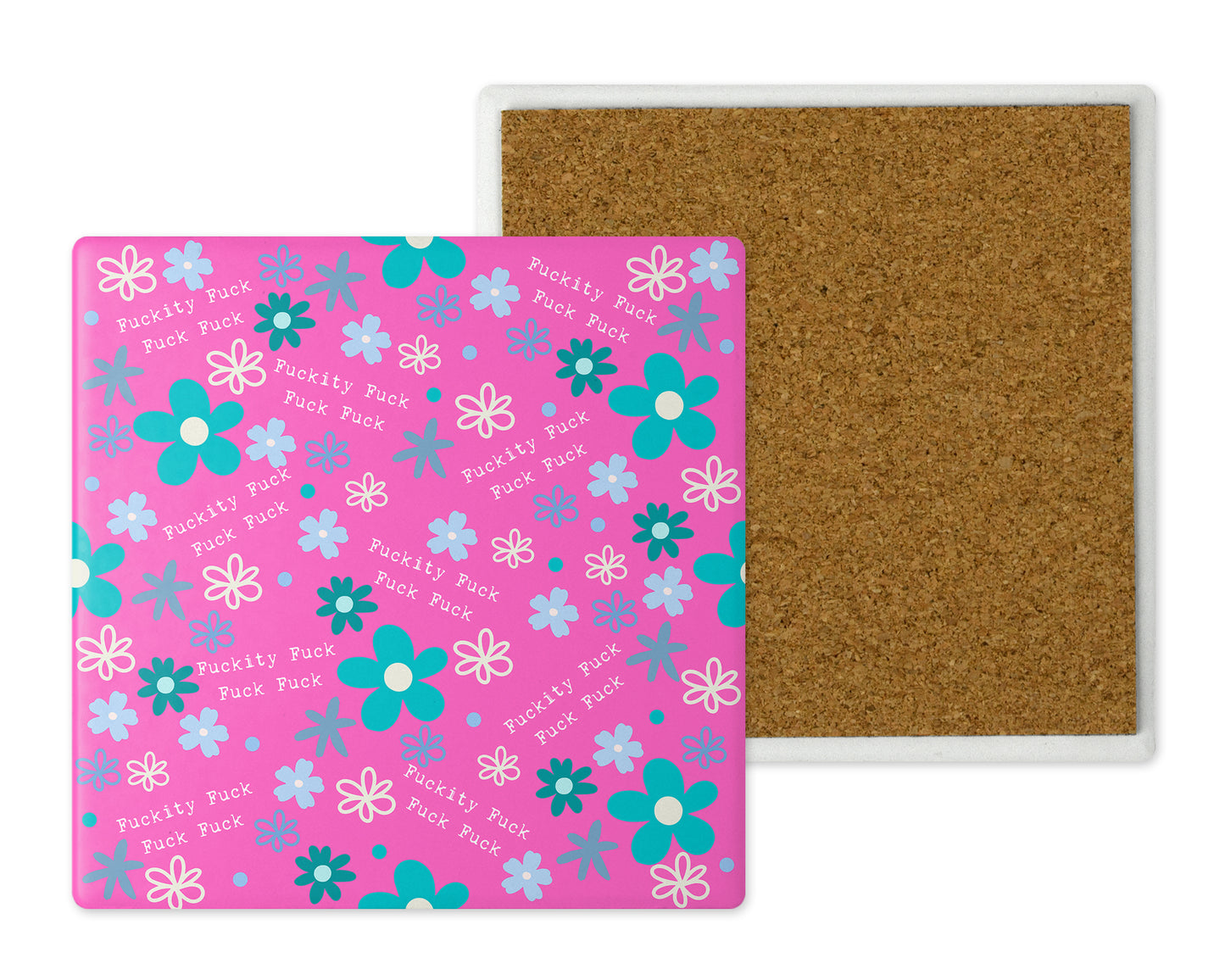 Sweary Ceramic Coaster Set