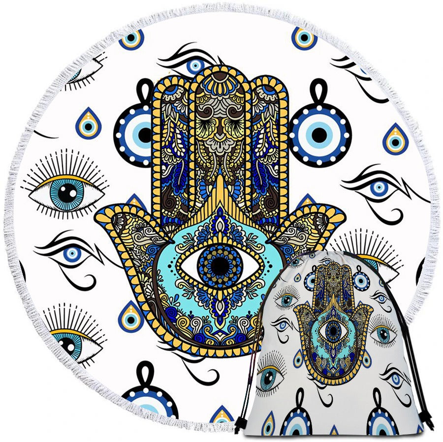 Hamsa HandBeach Towel & Bag
