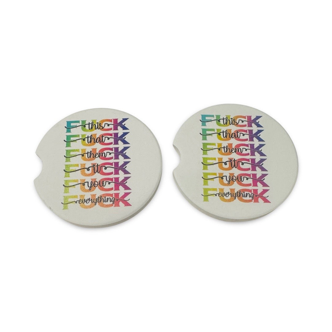 F*ck It Car Coasters