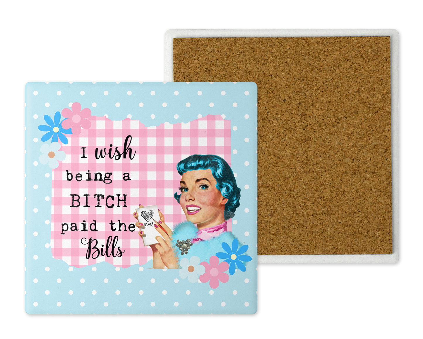 Sassy Ladies Sweary Ceramic Coaster Set