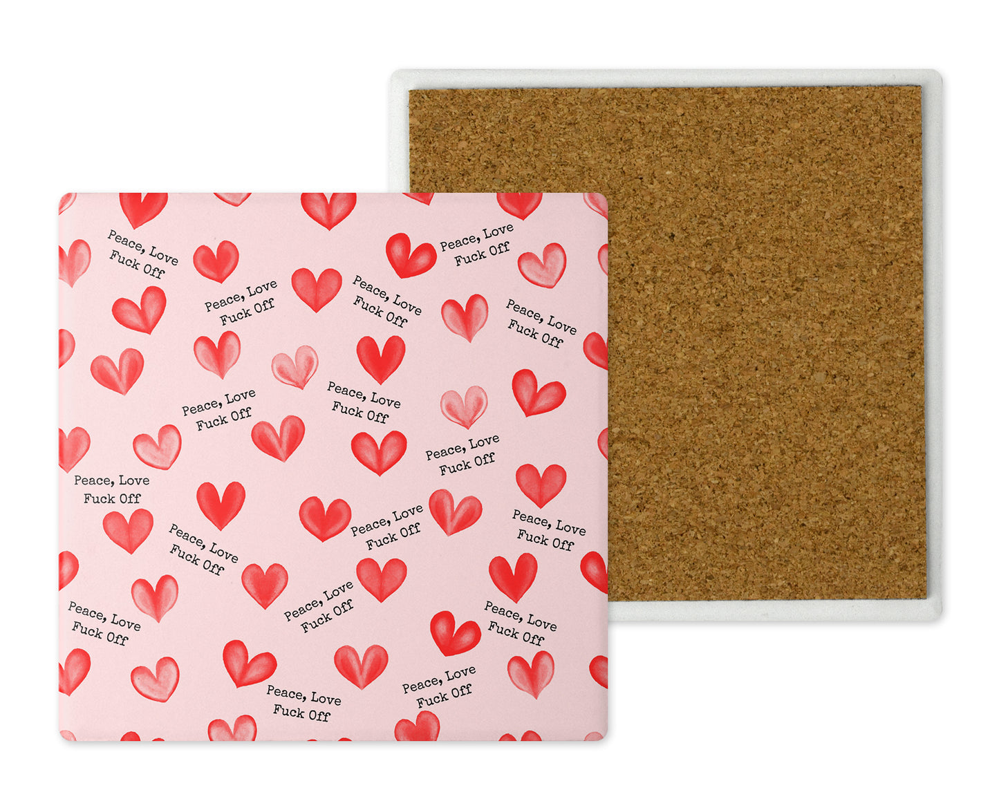 Sweary Ceramic Coaster Set
