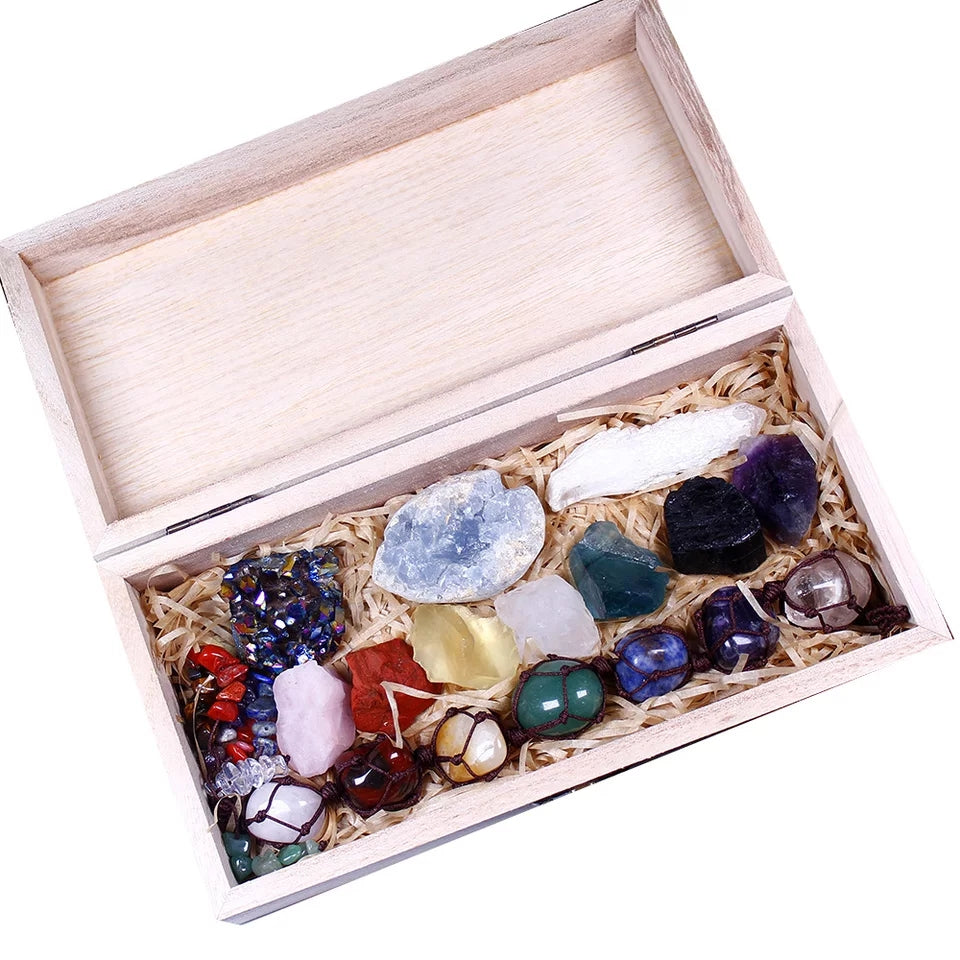 11 Piece Chakra Crystal Healing Set