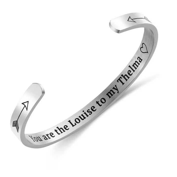 Inspirational Cuff Bangle Thelma & Louise Bangle YOU ARE THE