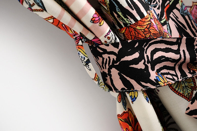 Vintage Print Kimono