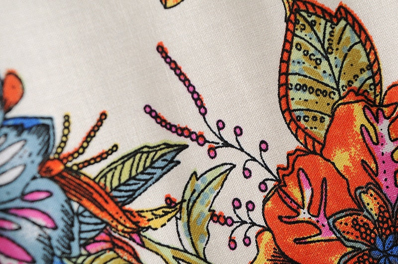 Vintage Print Kimono