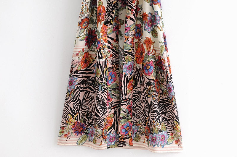 Vintage Print Kimono