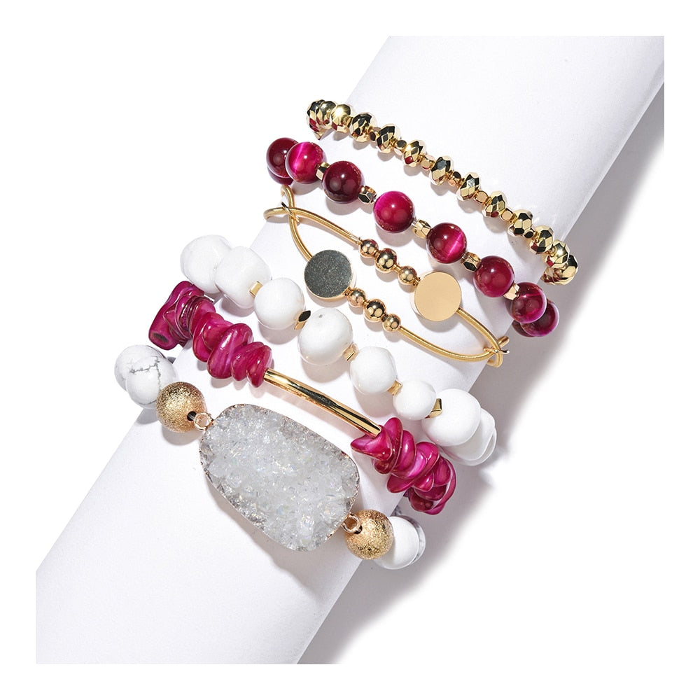 Divine Feminine Crystal Stack Bracelet