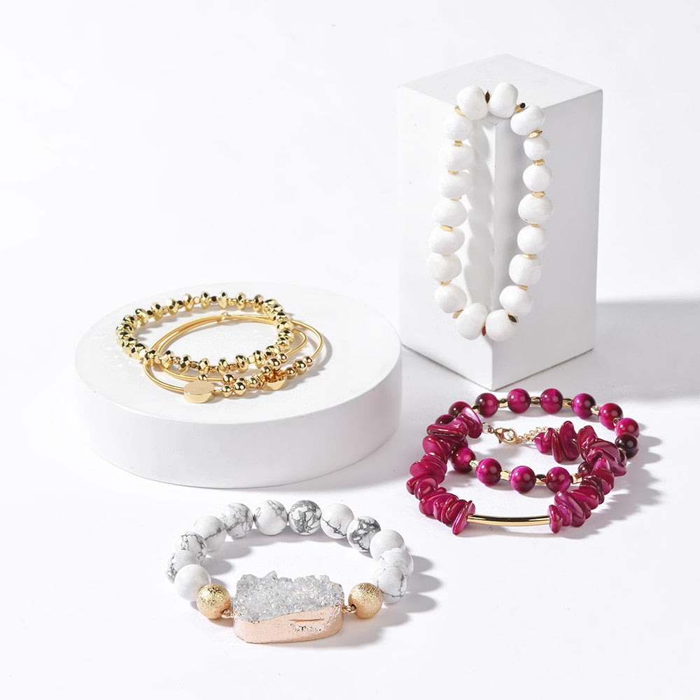 Divine Feminine Crystal Stack Bracelet