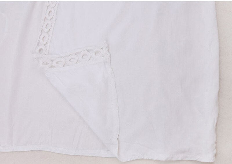 Goddess Long White Cover Up