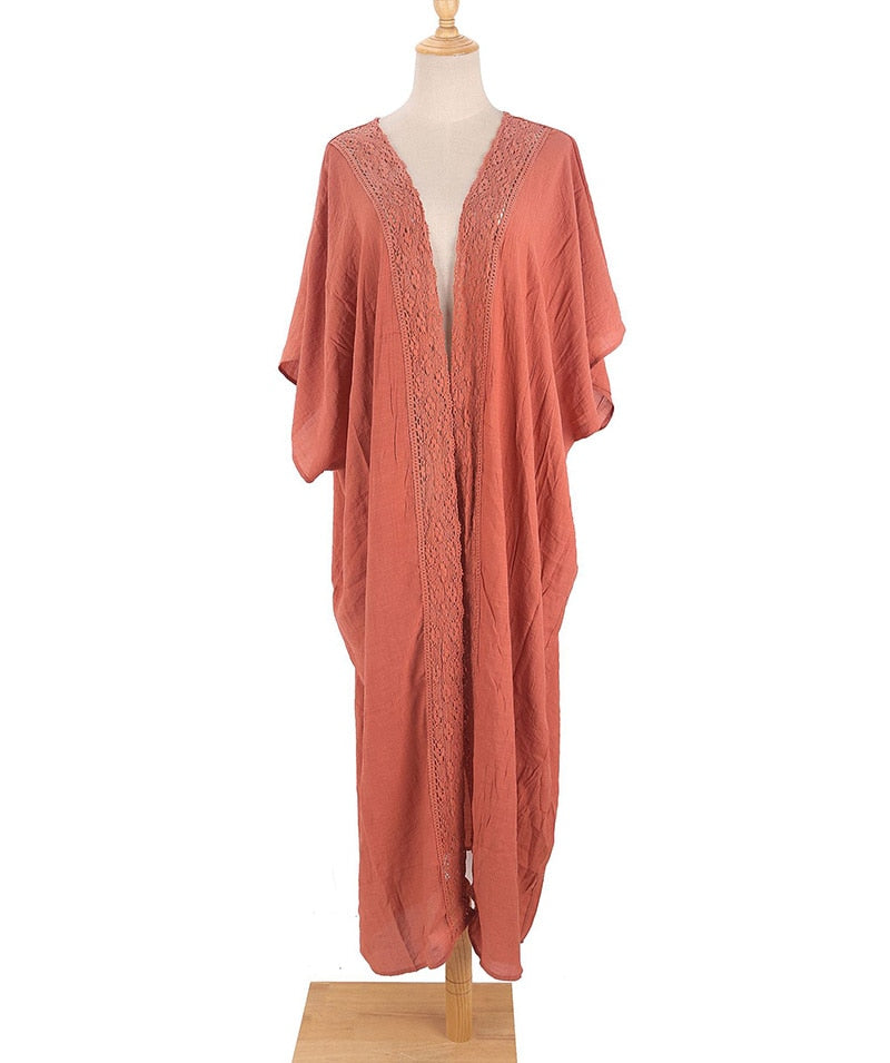Oversized Long Kimono Cover up