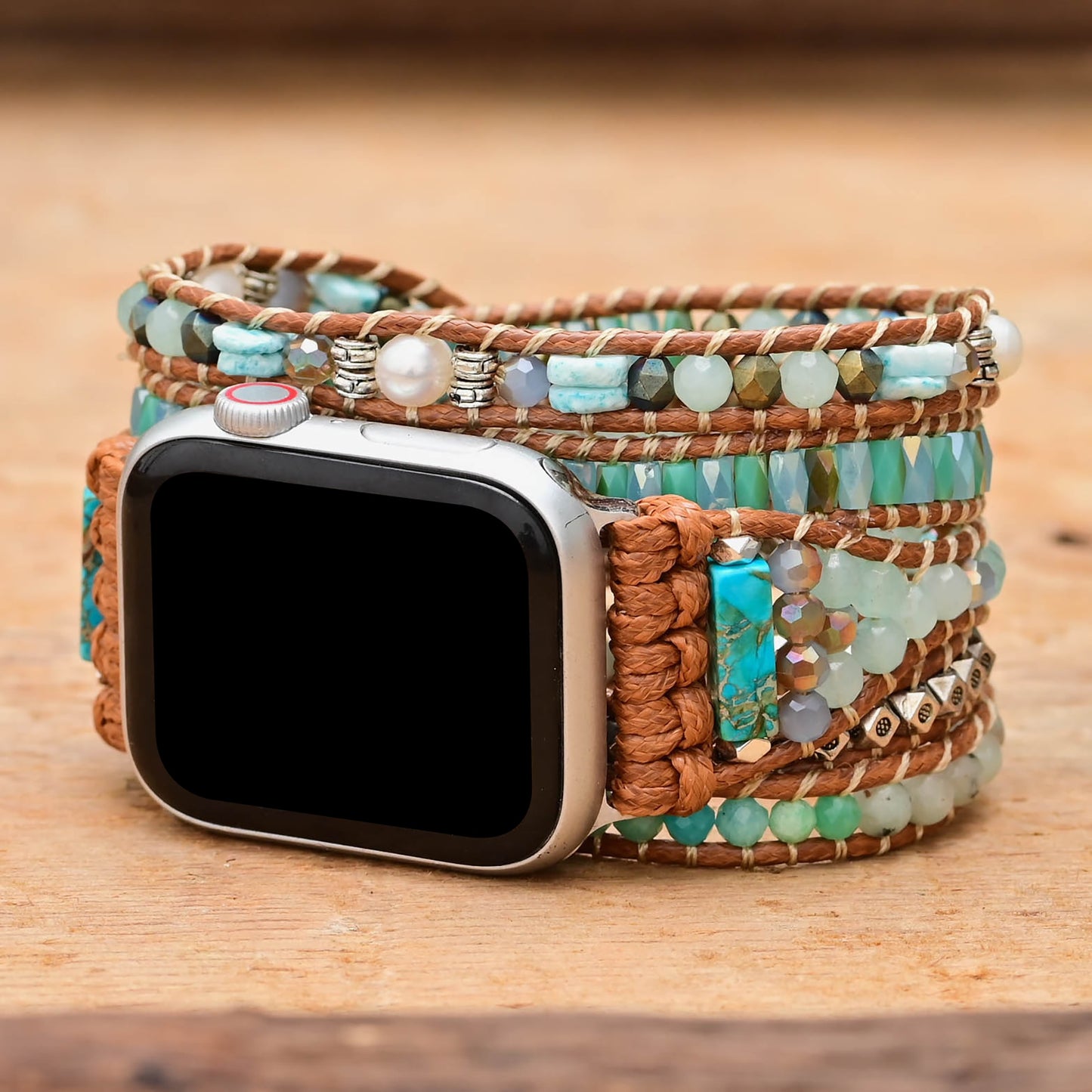 Bohemian Amazonite Apple Watch Strap