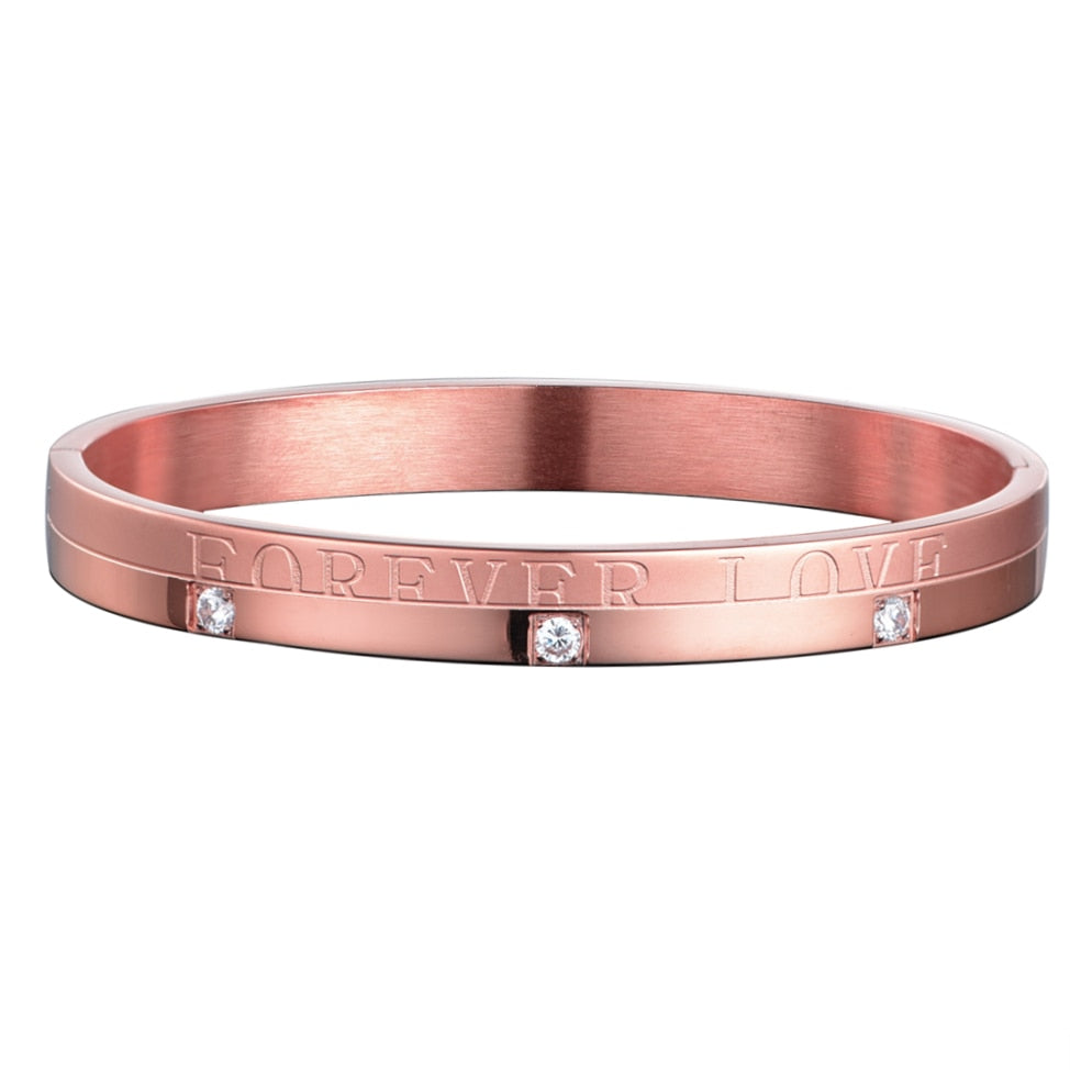 Forever Love Bling Cuff Bangle