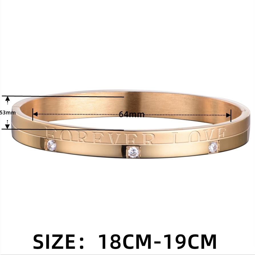 Forever Love Bling Cuff Bangle