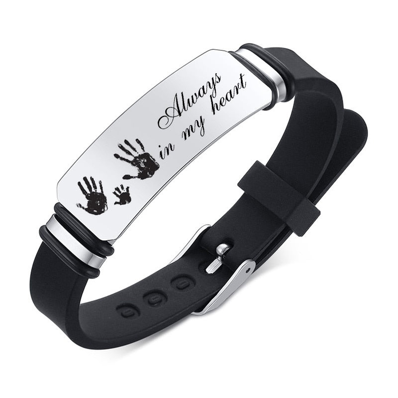 Dad Custom Men Stainless Steel Bangle