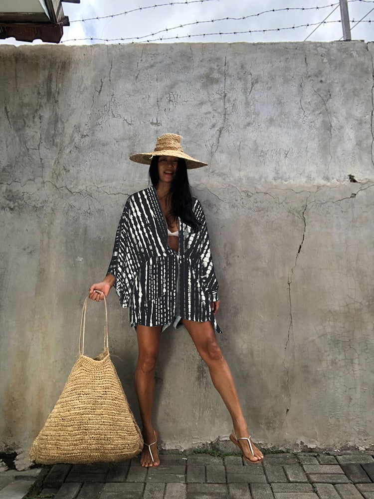 Boho Short Tie Dye Kimono