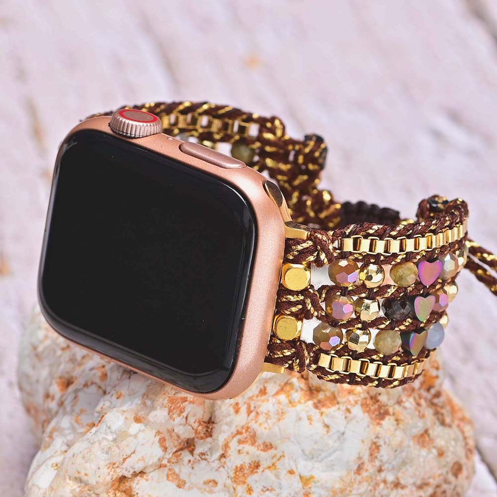 Grounding Hematite Heart Apple Watch Strap