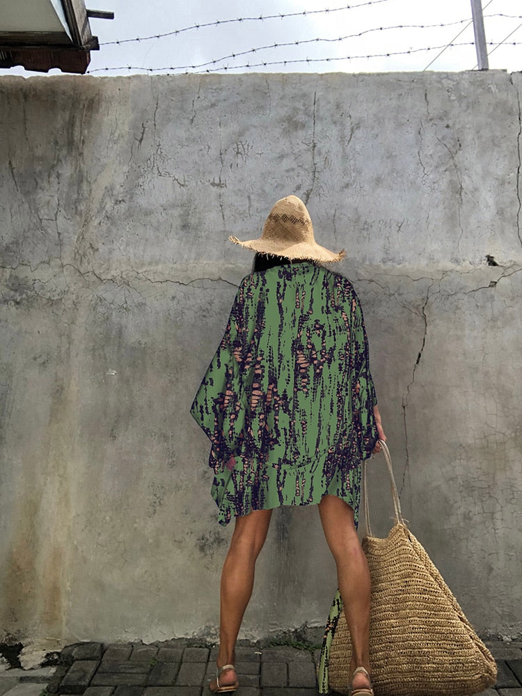 Boho Short Tie Dye Kimono