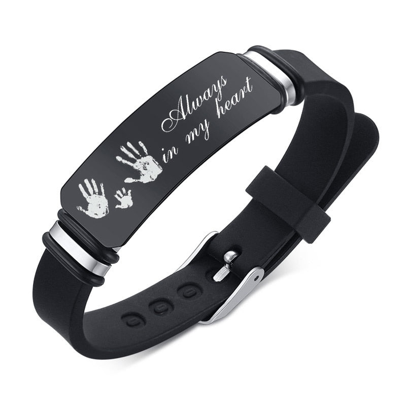 Dad Custom Men Stainless Steel Bangle