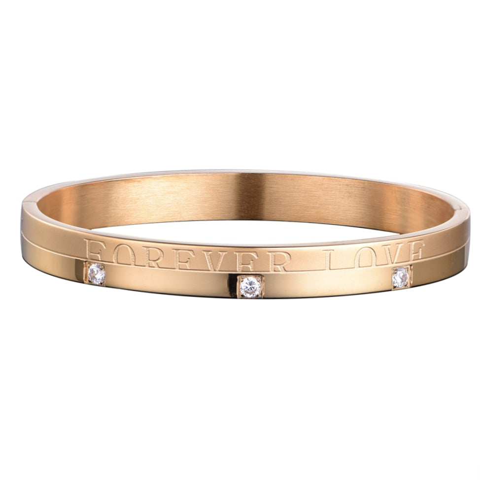 Forever Love Bling Cuff Bangle