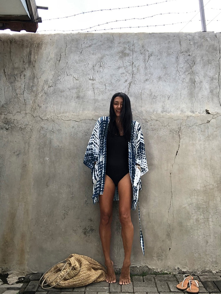 Boho Short Tie Dye Kimono