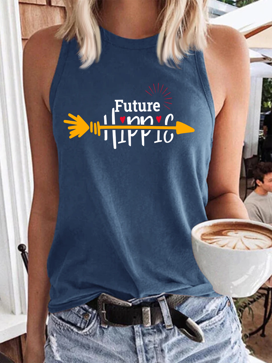 Future Hippy Tank Top- Blue