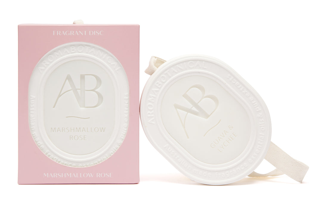 Marshmallow Rose Fragrant Wax & Ceramic Disc