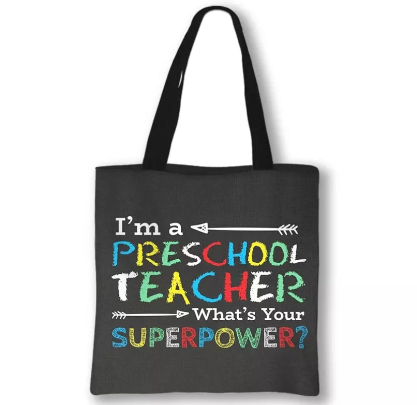Pre School Teacher Tote Bag