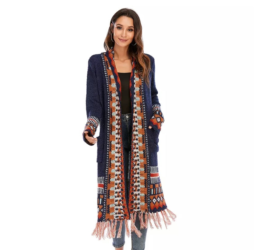 Aztec deals tribal cardigan