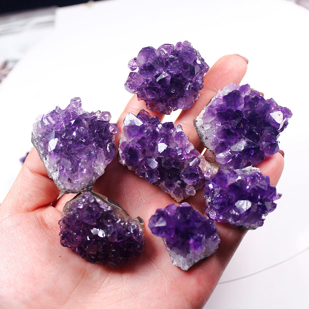 Quartz Crystal Cluster - Natural Raw Amethyst
