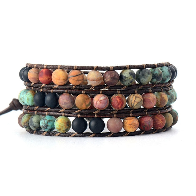 Vintage Love Leather Wrap Bracelet