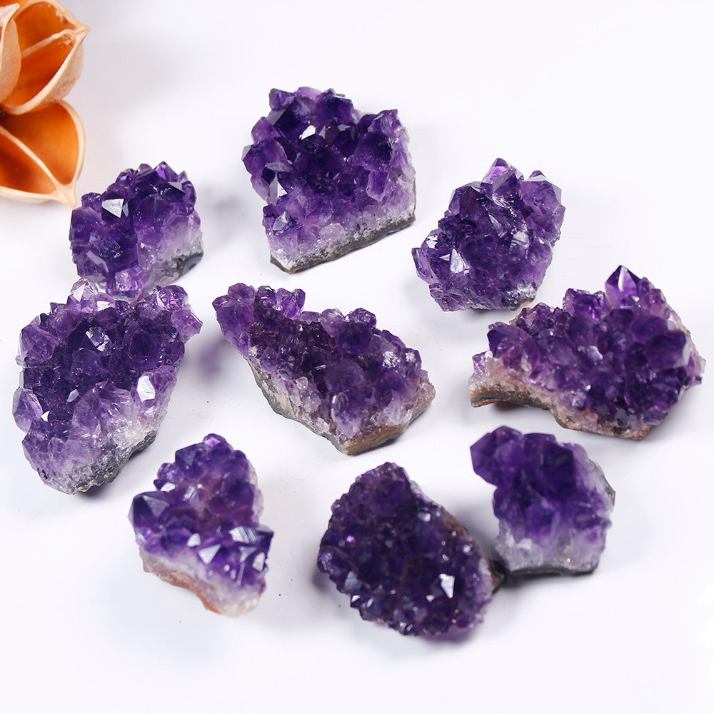 Quartz Crystal Cluster - Natural Raw Amethyst