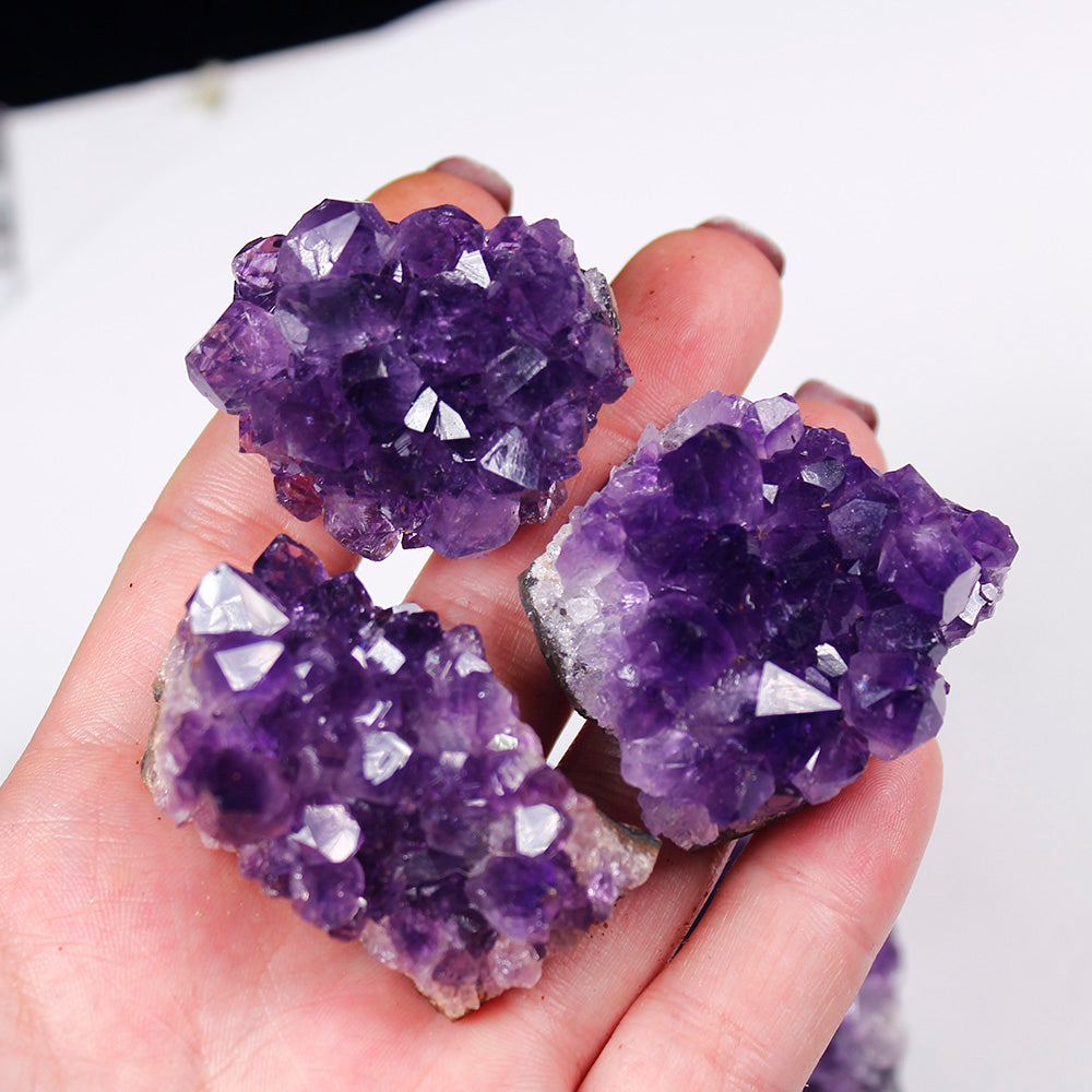 Quartz Crystal Cluster - Natural Raw Amethyst