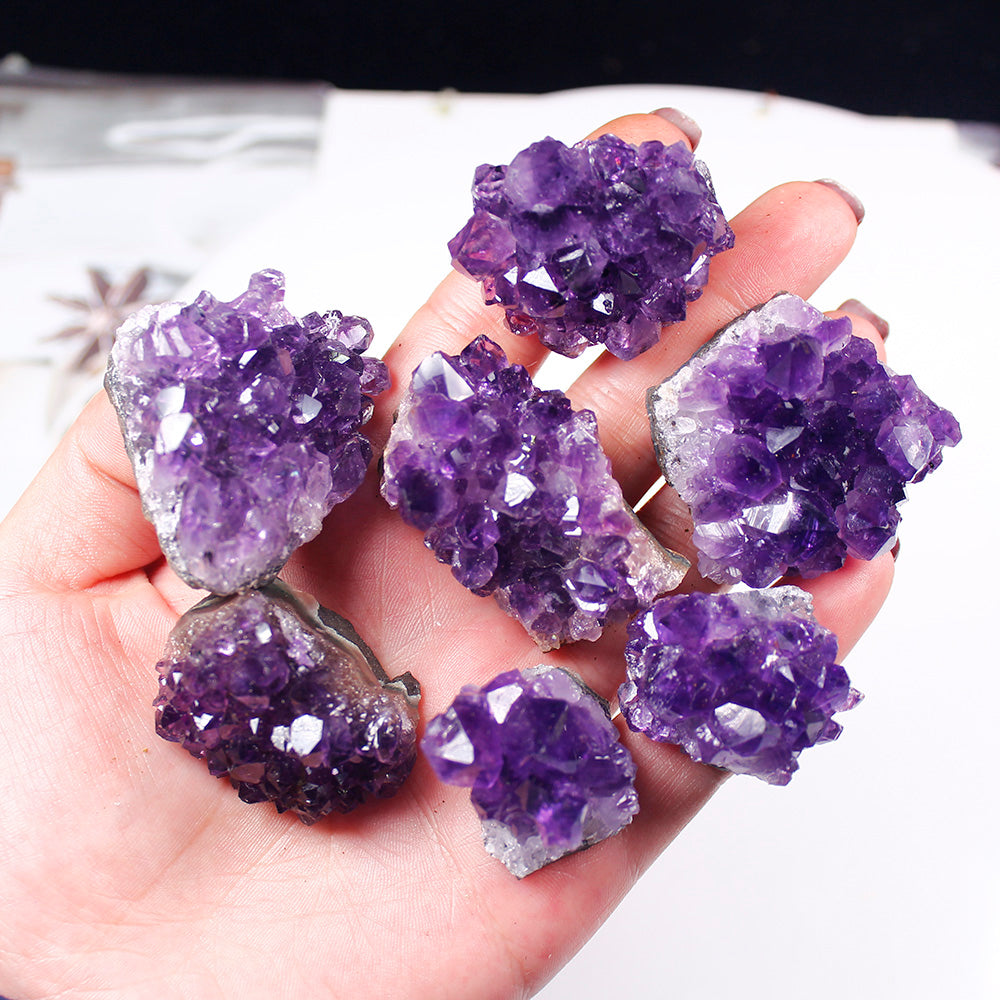 Quartz Crystal Cluster - Natural Raw Amethyst