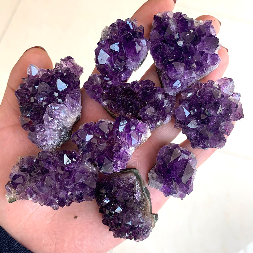 Quartz Crystal Cluster - Natural Raw Amethyst