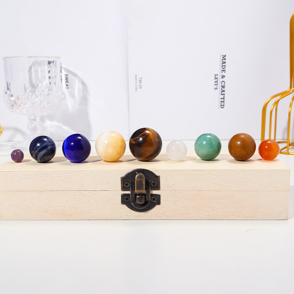 Solar System Crystal Ball Set