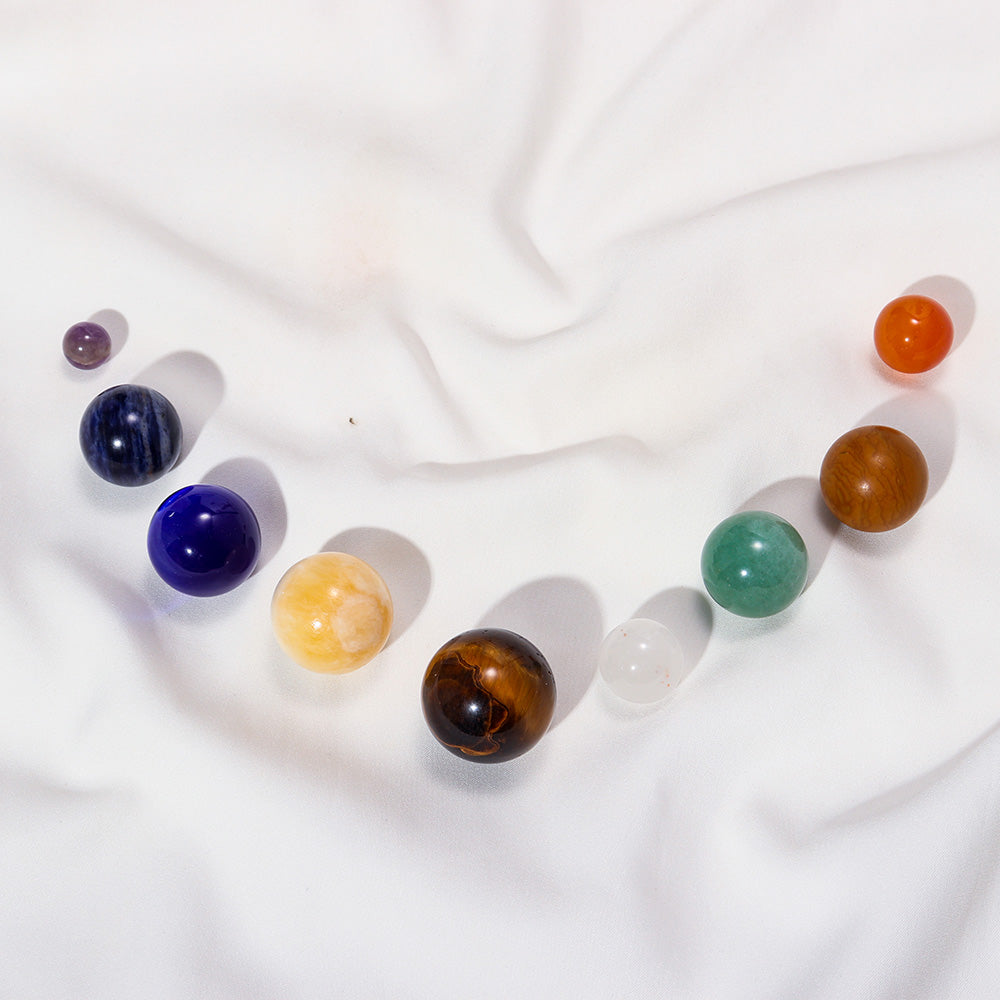 Solar System Crystal Ball Set