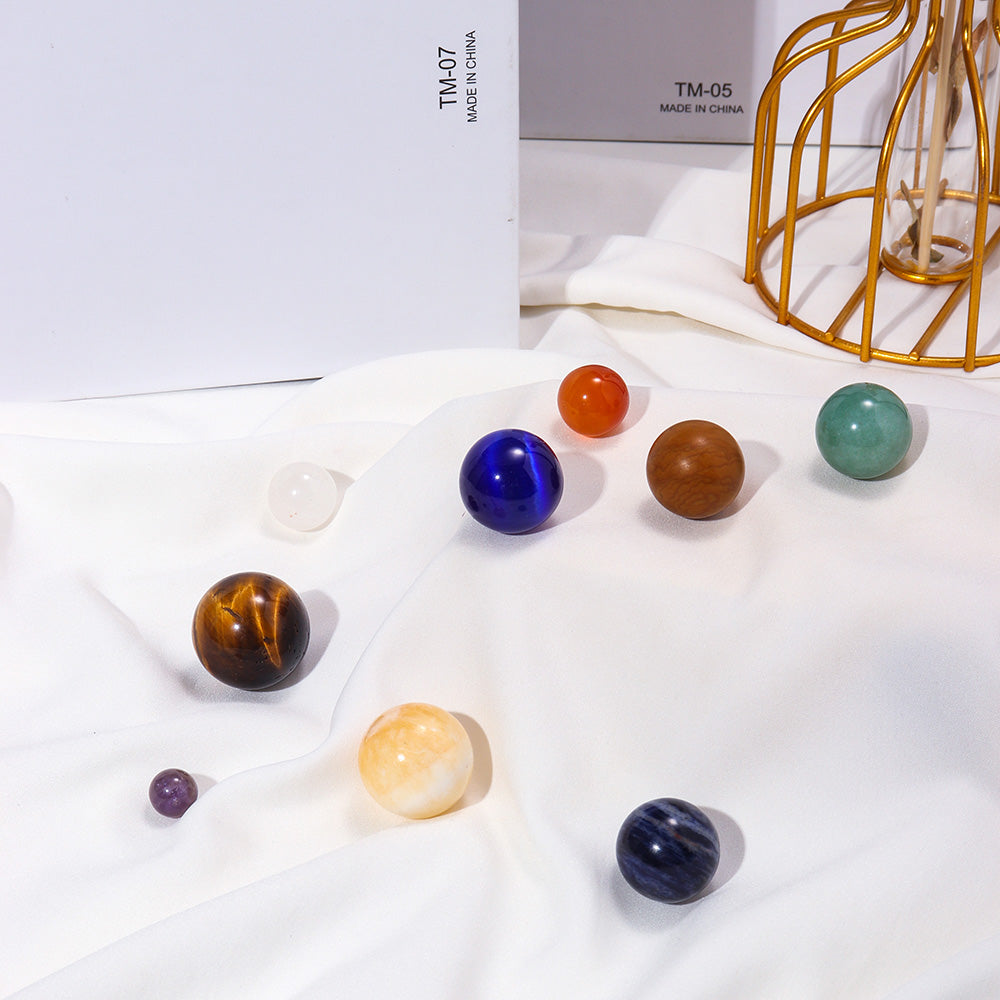 Solar System Crystal Ball Set