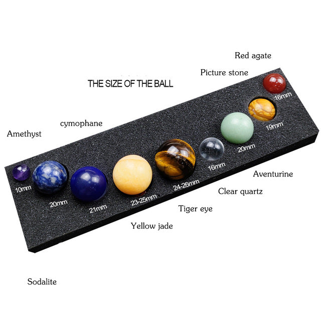 Solar System Crystal Ball Set