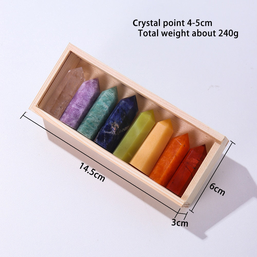 Soul Star Chakra Crystal Point Gift Set