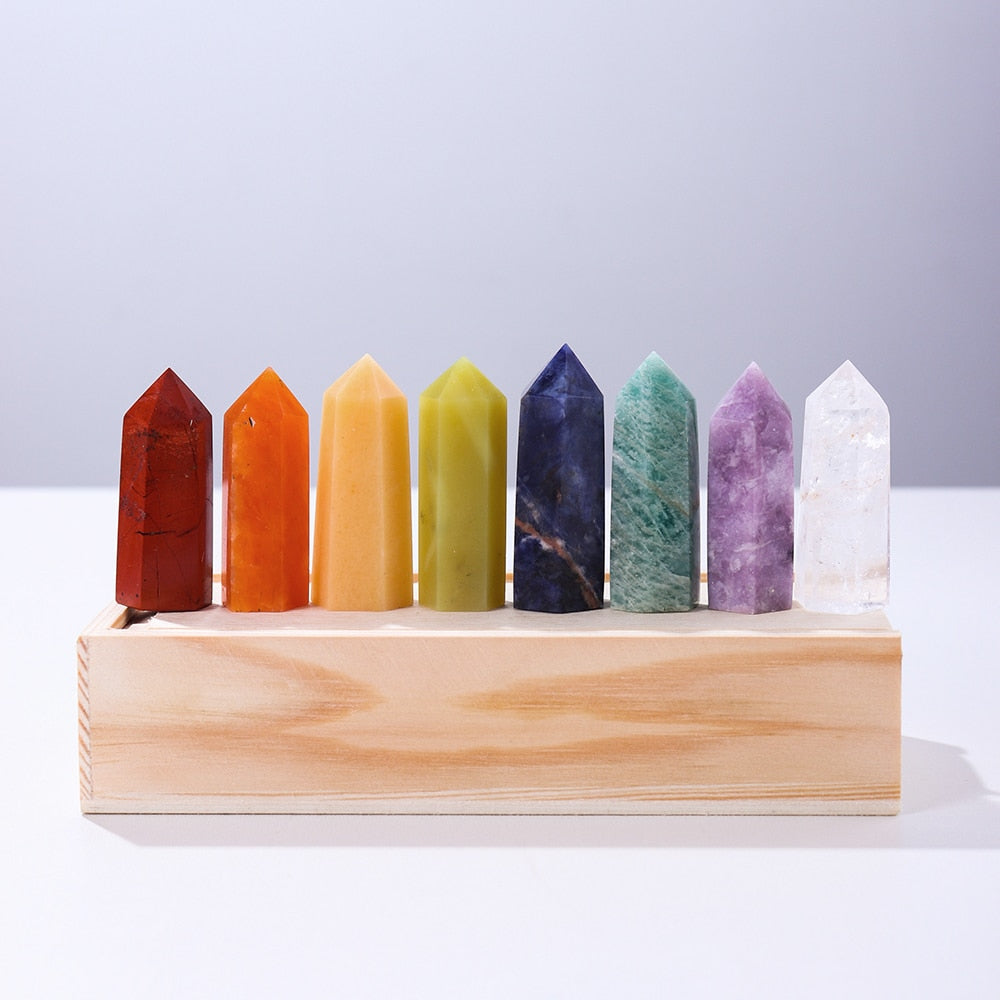 Soul Star Chakra Crystal Point Gift Set
