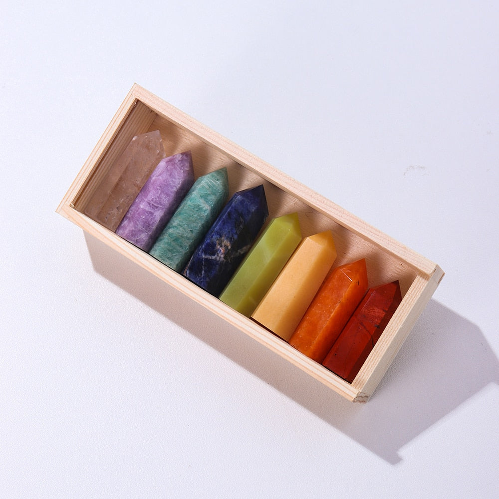 Soul Star Chakra Crystal Point Gift Set