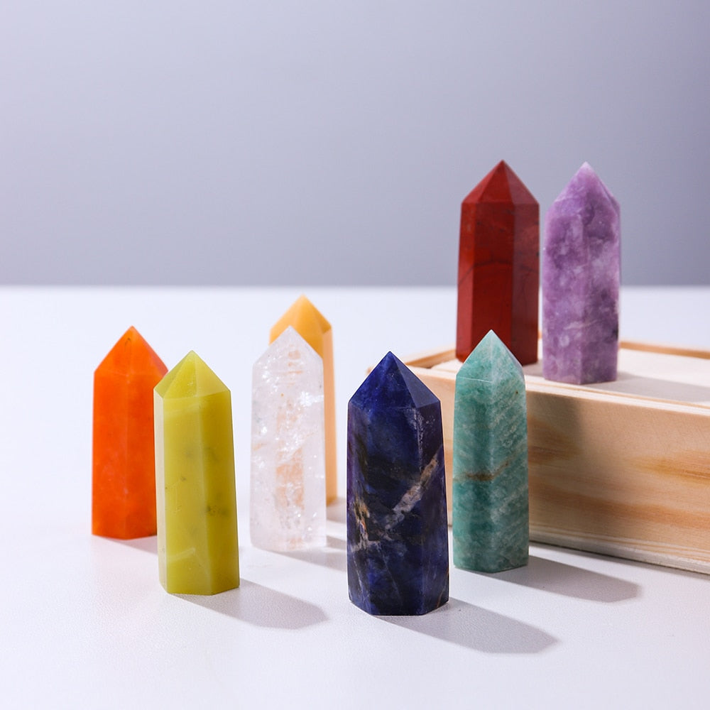Soul Star Chakra Crystal Point Gift Set