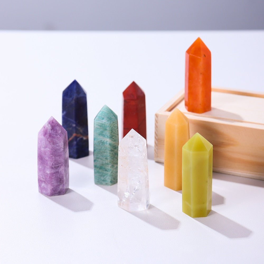 Soul Star Chakra Crystal Point Gift Set