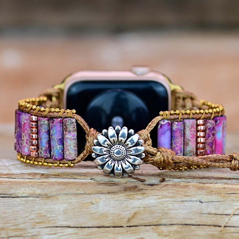 Apple Watch Strap Bohemian Purple Jasper