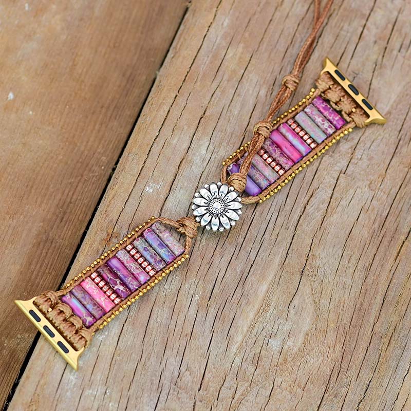 Apple Watch Strap Bohemian Purple Jasper