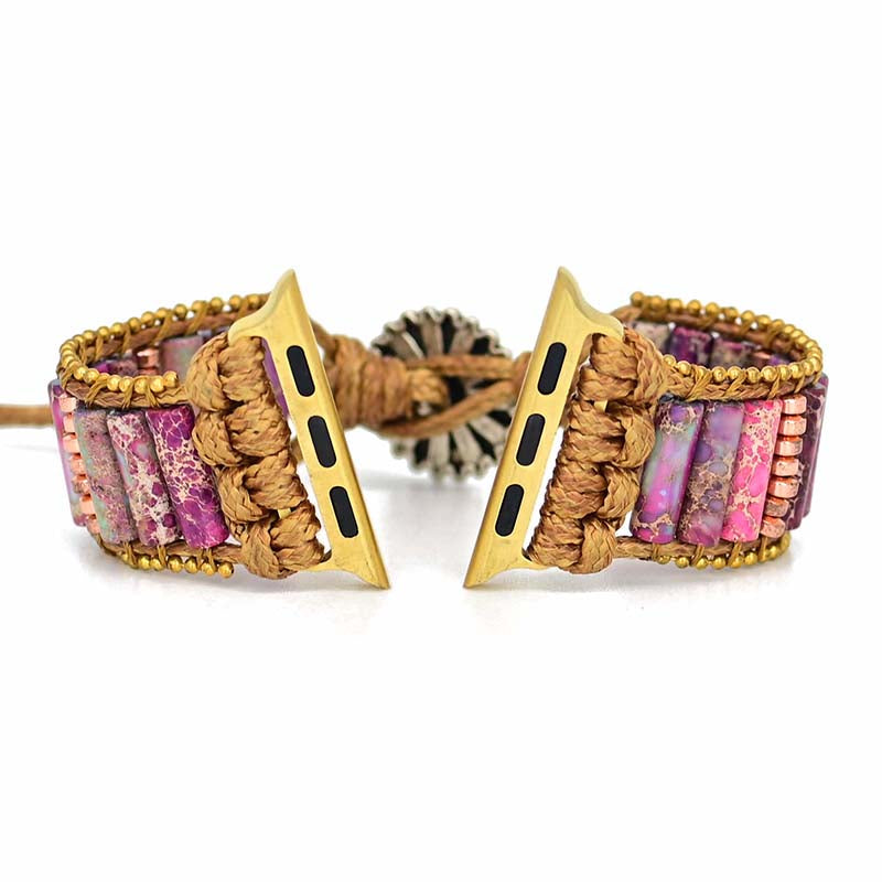 Apple Watch Strap Bohemian Purple Jasper