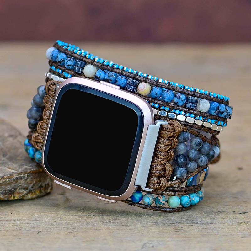 Calming Blue Fitbit Versa Watch Strap