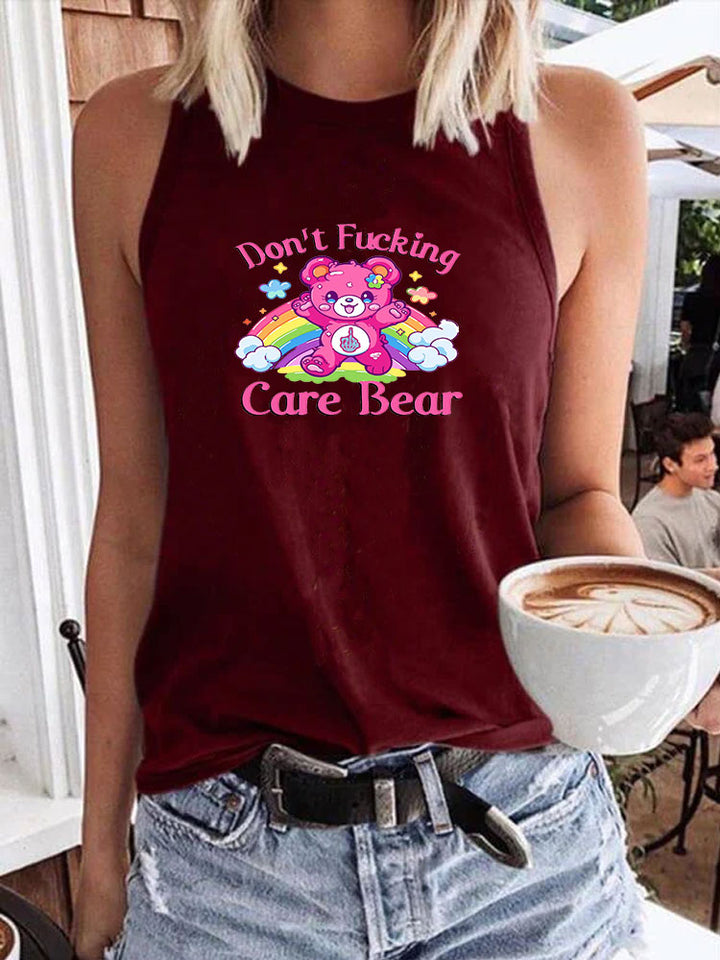 Don’t F*cking Care Bear Tank Top